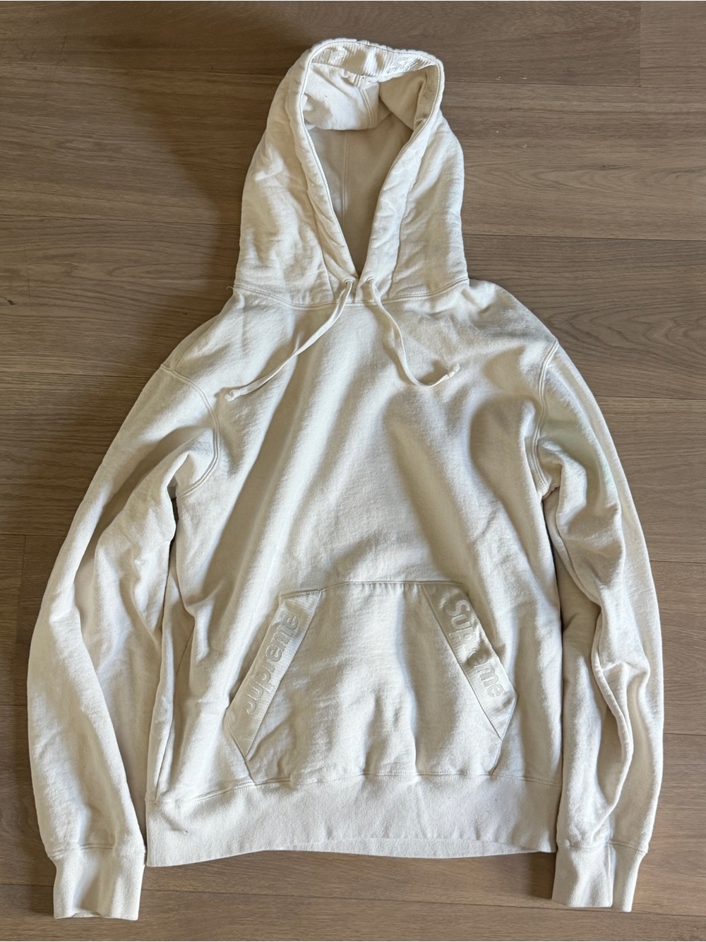 Supreme Cream Pullover Hoodie